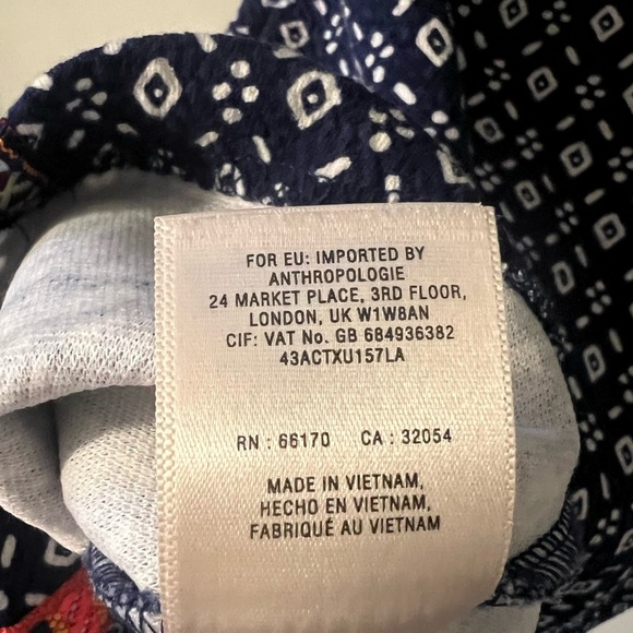 Anthropologie Akemi + Kin Seva Embroidered Tunic Top XS - Picture 9 of 9